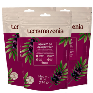 Poudre d'açaï amazonienne en marque blanche 226g en sachet souple – Fabrication OEM - Product Image 2