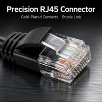 Kabel Ethernet XXD Cat6 Ultra Tipis 32AWG Tembaga Murni Kecepatan Tinggi 1000Mbps Kabel Patch Jaringan LAN Ramping Bersertifikasi CE Grosir