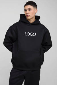 Chándal Holgado con Capucha, Negro, Grueso, 100% Algodón, Felpa Francesa, Personalizable con Logotipo Estampado, Sudadera Gruesa - Product Image 6