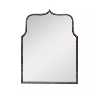 Office Decorative Distressed Black Modern Farmhouse <b>Metal</b> <b>Framed</b> Wall Mirror for Office Wall Decor Mirror Buy From India - Product Image 2