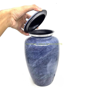 Modern Aluminium Handmade Cremation <b>Urn</b> Adult Human Ashes Decorative Funeral Burial Memorial Keepsake Eco-Friendly Durable 3-4L - Product Image 2