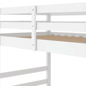 High Quality and Best Price Twin Over Twin Bunk Bed with <b>Ladder</b>, White for Kids OEM Supplier From Vietnam - Product Image 2