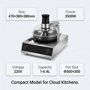 Commercial <b>Automatic</b> Wok Cooking Machine Induction <b>Stirrer</b> for Restaurant Chain Central Kitchen Equipment - Product Image 2