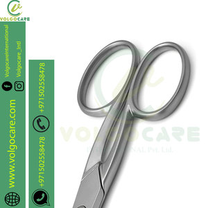 Tijeras para uñas de calidad superior, tijeras curvas para cejas para uñas, cutículas, pestañas, vello nasal, bigote y oso - Product Image 3