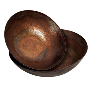 Frutero redondo de cobre de buena calidad con acabado pulido, perfecto para Mezclar alimentos con estilo, accesorio elegante para utensilios de cocina - Product Image 5