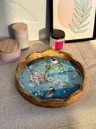 Plateaux de service en résine pour ustensiles de cuisine à bas prix à vendre Plateaux de service alimentaire Meilleure qualité Plateaux de service imprimés uniques - Product Image 5