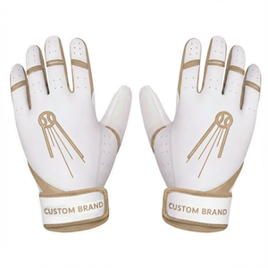 Gants de frappe de baseball personnalisés avec logo, prix de gros OEM, qualité supérieure, cuir synthétique respirant, gants de frappe de softball - Product Image 1