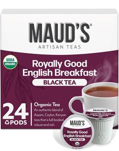Maud's Organic English Breakfast Black <b>Tea</b> Pods, 24 ct, Single Serve Pods - Product Image 5
