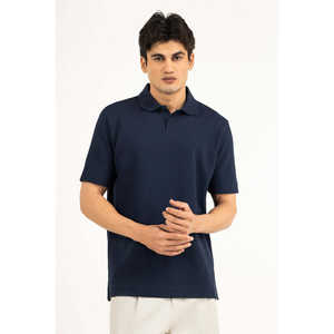 Polo de haute qualité avec broderie, coupe ajustée ou ample, en tissu tricoté infroissable, motif uni, idéal pour le golf - Product Image 3