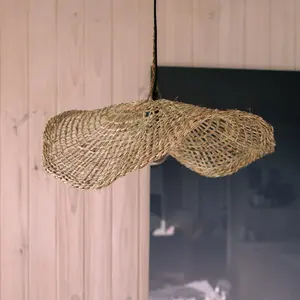 โคมไฟเพดานหญ้าทะเลสไตล์ชายฝั่ง - Product Image 4