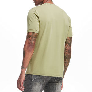 Camisetas de algodón 100% para hombre, tela de punto de alta calidad con logotipo personalizado, servicio OEM, patrón de letras personalizado a la venta - Product Image 3