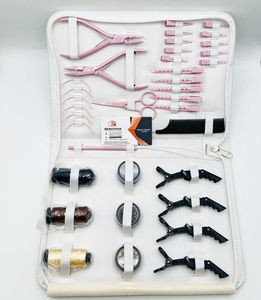 Pinzas Profesionales para Extensiones de Cabello, Color Rosa, Acero Sostenible, Uso en Salón, las Mejores Herramientas para el Cabello - Product Image 4