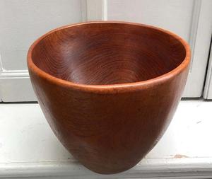 Bol en bois Ustensile à salade en bois naturel, bol de service à salade bols à fruits, bol en bois de teck pour ustensiles de cuisine à la maison - Product Image 1