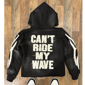 Moda NYLON FLEECE SUÉTER CON CAPUCHA y mangas largas bolsillos de costura lateral 100% algodón para hombres sudaderas con capucha - Product Image 2