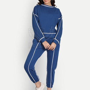 Conjunto de chándal de ropa de calle personalizado para mujer Conjunto de chándal a granel de algodón de nuevo diseño - Product Image 1