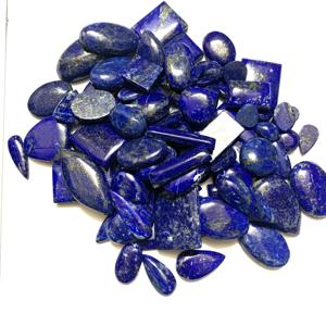 Pierre précieuse Lapis Lazuli bleu naturel, qualité supérieure, multi-cabochons, pour la création de bijoux RIDA CREATIONS RC Lapis 1900 - Product Image 1