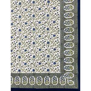 ผ้าปูที่นอนคู่พิมพ์ลายด้วยมือ 100% ผ้าฝ้าย พร้อมปลอกหมอน ลายดอกไม้ เป็นมิตรกับสิ่งแวดล้อม สำหรับใช้ในบ้าน ชุด 3 ชิ้น - Product Image 2