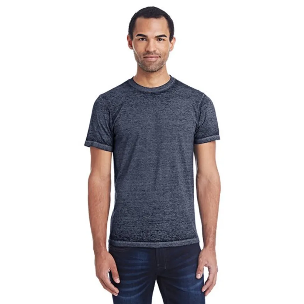 Franse Verbinding Houtskool/Grijs Ringer T-Shirt Tie-Dye 1350 Volwassen Zuur Wassen T-Shirt