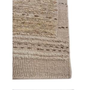 Tapis en laine afghane noués à la main, couleur ivoire unie, pour la maison - pour salon, couloir, styles rectangulaires patchwork - Product Image 4