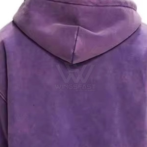 Meilleure qualité pas cher prix Basics hommes lavage à l'acide sweats à capuche conception personnalisée en gros hommes fermeture éclair lavage à l'acide sweats à capuche - Product Image 6