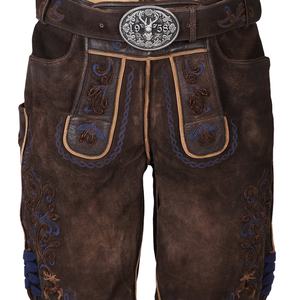 Elegantes Lederhosen Bávaros, Pantalones Cortos, Lederhosen para Hombre, Pantalones de Cuero Trachten con Tirantes - Product Image 1