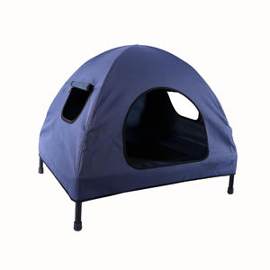 आधुनिक 2-इन-1 इनडोर/आउटडोर पालतू घर नए डिजाइन बिल्ली स्थायी प्लास्टिक पशु कुत्ते खाट बिस्तर निबंध विधानसभा - Product Image 2