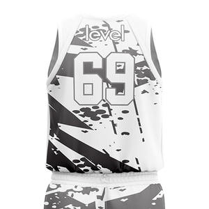 Mejor diseño personalizado 100% poliéster ropa deportiva al aire libre uniforme de baloncesto de alta calidad transpirable conjuntos de talla grande - Product Image 4