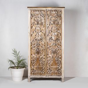 CARVED PANEL CUPBOARD - Product Image 1
