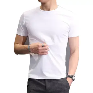 Venta al por mayor 100% algodón 230 Gsm hombres mujeres Unisex liso en blanco Casual camiseta hombres camiseta Camisetas - Product Image 1