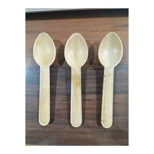 Cucharas de hoja de palma biodegradables ecológicas más vendidas, cubiertos desechables para fiestas de boda - Product Image 6