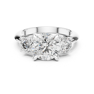 แหวนเพชรทรงกลมทองคำ 14K สำหรับผู้หญิง |   3.5 กะรัต |   หรูหรา ได้รับการรับรองจาก IGI |   ชุดลำลองสำหรับใส่ทุกวัน |   เพชรที่เพิ่งเพาะเลี้ยง - Product Image 3