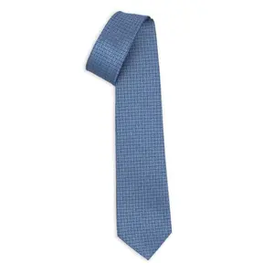 Italian Supplier 7 Fold Ties Firenze Light Blue - 100% Silk Jacquard Weave - Celebrate In Style And Elegance