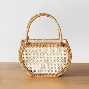 Sacs en rotin pour femmes, tendance du moment, meilleure qualité, sacs à main en fibres naturelles, prix compétitif. - Product Image 2