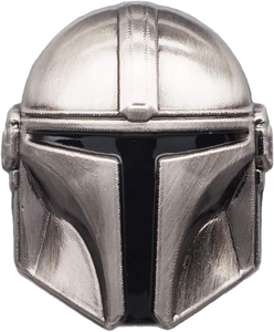 Broches en émail personnalisées en forme de casque de science-fiction, badges métalliques de <span class=keywords><strong>chasseur</strong></span> de primes en argent antique, broches d'anime en gros pour sac à dos - Product Image 4