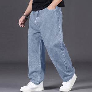 2025 Summer <b>Winter</b> Streetwear Men's Casual Straight Denim <b>Jeans</b> 100% Cotton Breathable Quick Dry Lightweight - Product Image 3