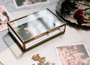 Decorative Custom Sizing Jewelry Storage <b>Box</b> Made From High Quality Glass and Brass for Home and Jewelry Decorative Storage - Product Image 5