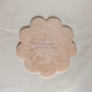 ถาดเสิร์ฟชีสเรซิ่นสีสันสดใส ลายวนสีชมพูอมฟ้า ปรับแต่งสีได้ ทนทาน เป็นมิตรกับสิ่งแวดล้อม ใช้กับเครื่องล้างจานได้ เหมาะสำหรับร้านอาหาร - Product Image 5