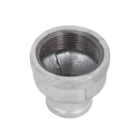 Raccord réducteur en fonte malléable galvanisé YX Modèle 270 DN80*25 PN16 Filetage BS NPT pour tuyauterie CVC Classe 1000