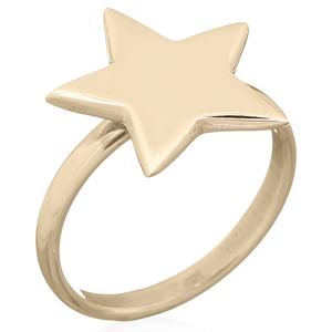 Venta al por mayor de moda Big Star 925 anillo de plata chapado en oro amarillo regalo para fiestas de Tailandia - Product Image 1