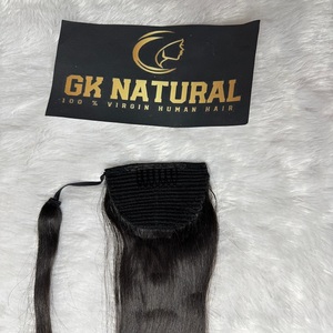 Très demandé Clip-In Ponytail Weaving ondulé Texture cheveux humains naturels pour les filles et les femmes - Product Image 5