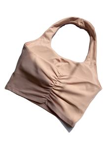 Camiseta Deportiva Corta para Mujer, Multicolor, con Volantes, Transpirable y Agradable al Tacto, para Yoga y Fitness, con Logotipo Frontal, para Usar por Dentro y por Fuera - Product Image 3