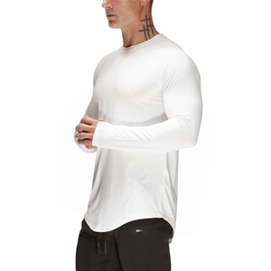 New Brand Autumn Sportswear T-Shirt for <b>Men</b> O-Neck Slim Fit Fitness Tops Quick Dry Hip Hop Style <b>Long</b> <b>Sleeves</b> Mesh 220g Jersey - Product Image 4