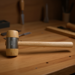 Maillet en bois de hêtre blanc, diamètre de la tête 60 mm, 340 g, pour travaux manuels - Product Image 3