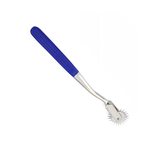 Wartenberg Neuro Pinwheel de qualité chirurgicale 1 tête poignée enduite de bleu pour les tests sensoriels couleur argent en acier inoxydable - Product Image 4