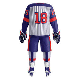 Conjunto de ropa de equipo de ropa deportiva de nuevo diseño de Jersey de hockey sobre hielo transpirable personalizable - Product Image 3