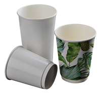 Gobelets en papier kraft écologiques personnalisables avec logo, 6oz, 8oz, 12oz, double paroi, réutilisables, durables, pour thé au lait chaud