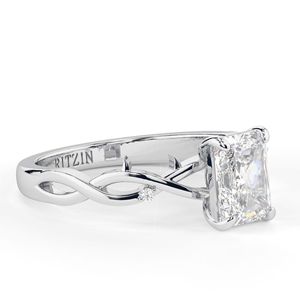 1.50CT Radiant Cut Diamond Twisted Anniversary Ring para mujer - Product Image 6