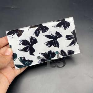 Hot Selling White and Black Bow Eyelash Tiles Custom Logo Sustainable Acrylic Lash Tiles With <b>Magnets</b> For Eyelash Tweezers - Product Image 5