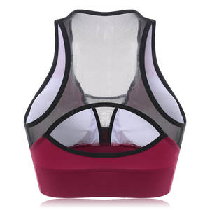 Haut d'entraînement de haute qualité femmes sous-vêtements antichoc Gym Fitness porter Yoga soutien-gorge une épaule soutien-gorge de sport prix bon marché - Product Image 3