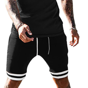 Conjunto doble de verano para hombre, nueva moda, camiseta y pantalones cortos de estilo informal transpirable hechos a medida, opción de precio al por mayor - Product Image 5